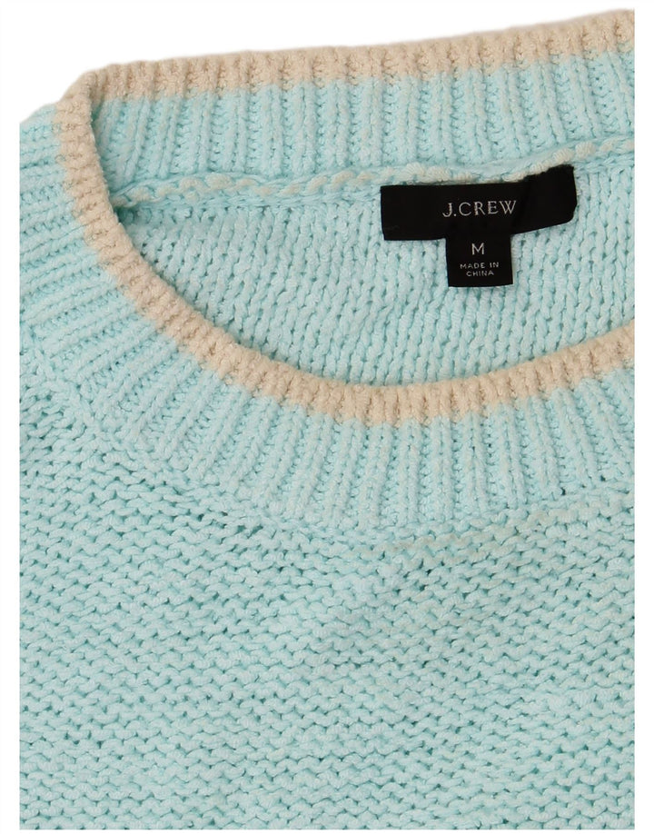 J. CREW Suéter tipo jersey de gran tamaño con cuello barco para mujer Reino Unido 40 Turquesa mediana
