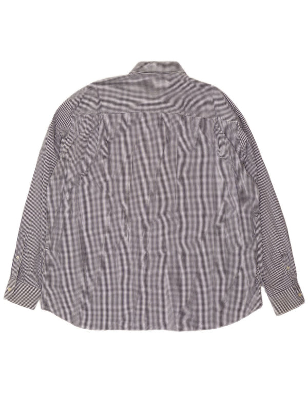 Paul & Shark Camisa náutica para hombre Talla 47 18 1/2 2XL Algodón a cuadros azul marino