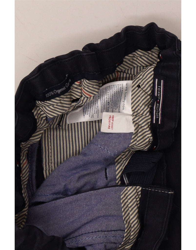TOMMY HILFIGER Boys Straight Chino Trousers 13-14 Years Navy Blue Cotton Vintage Tommy Hilfiger and Second-Hand Tommy Hilfiger from Messina Hembry 