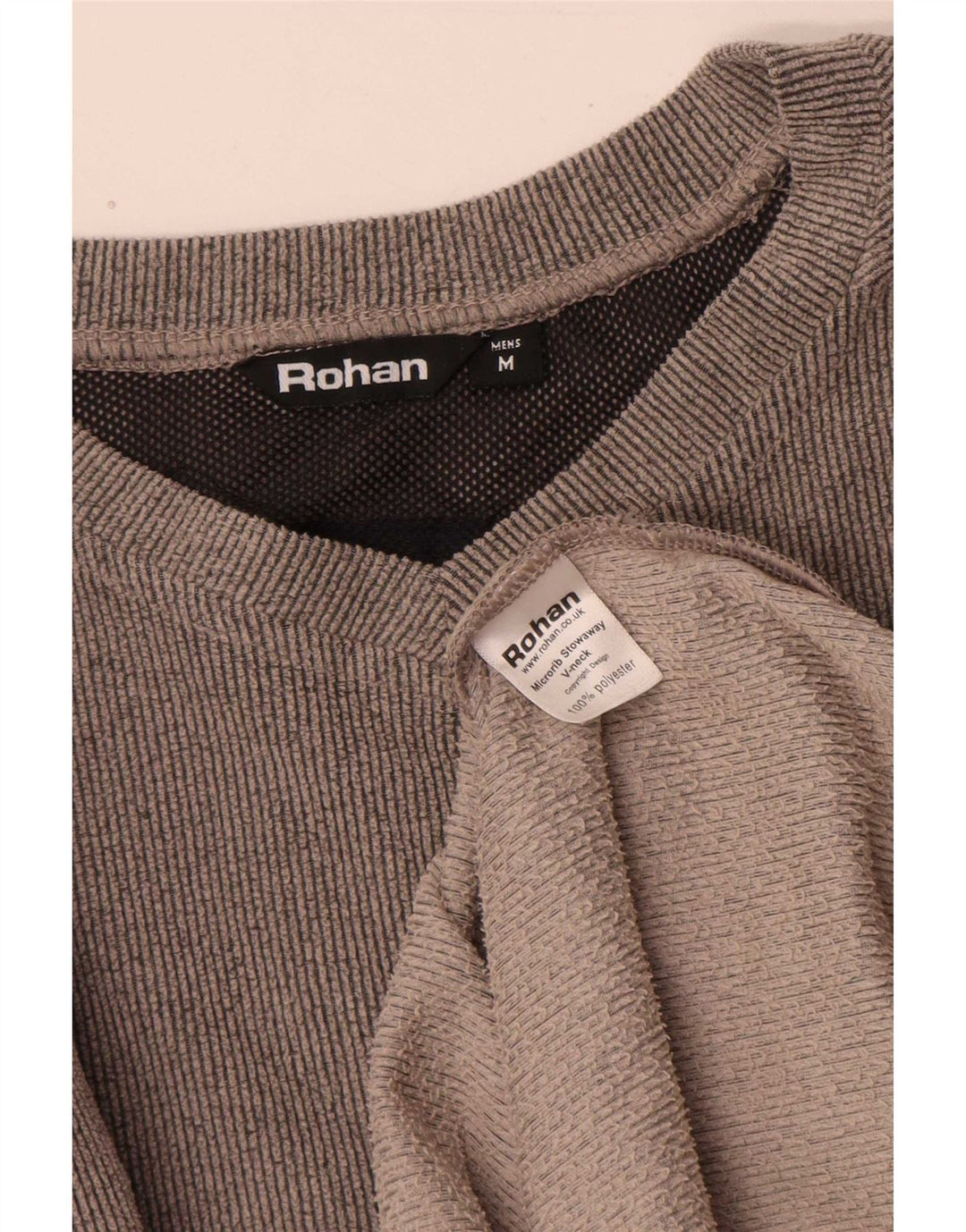 Rohan Hombre Top Manga Larga Poliéster Gris Medio