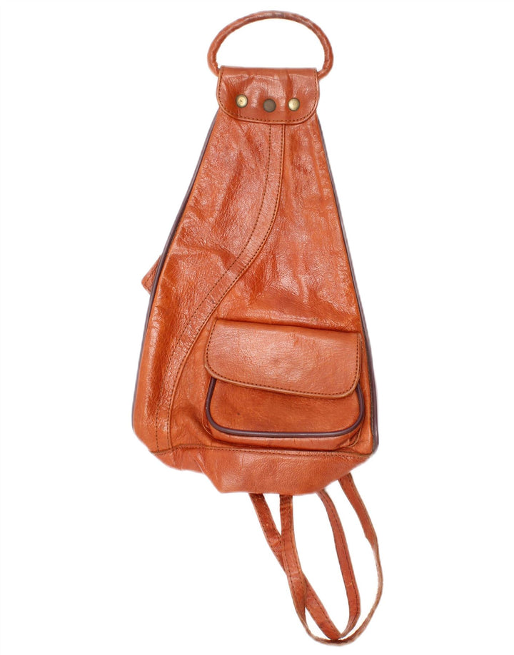 Mochila De Cuero Vintage Para Mujer Talla Única L8 Marrón