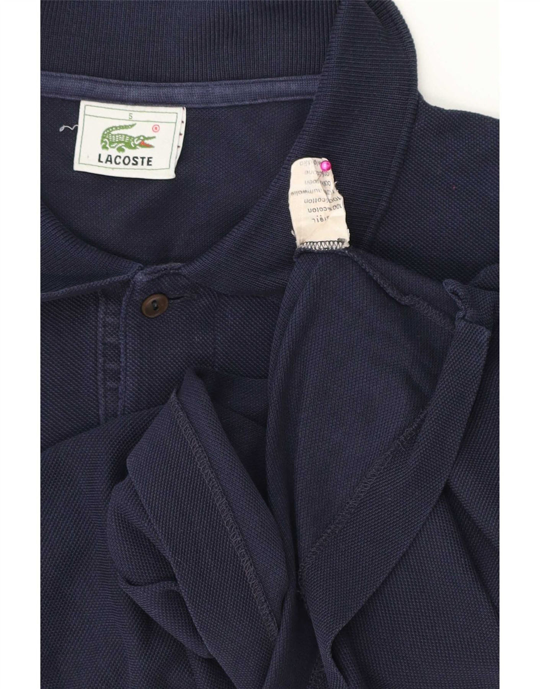 Polo Lacoste para hombre talla 5 grande algodón azul marino