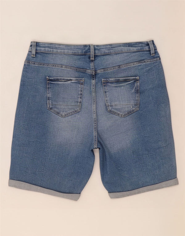 Marks & Spencer Pantalones cortos vaqueros para hombre UK 14 Medium W32 Algodón azul