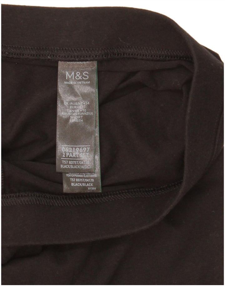 Marks & Spencer Leggings para mujer Reino Unido 44 Grande Algodón negro