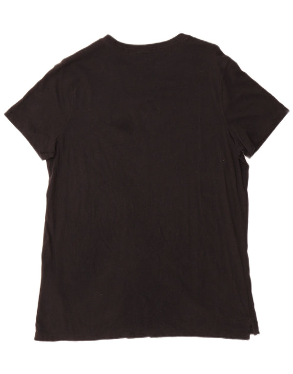Carhartt Camiseta gráfica de ajuste relajado para mujer Top US 12/14 Large Black Tencel