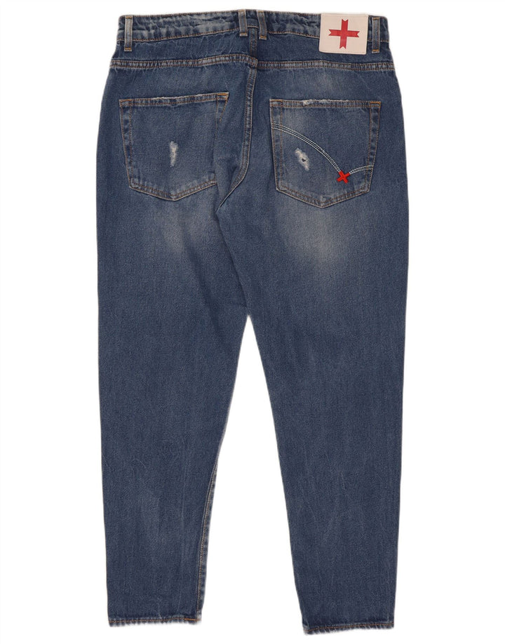 Zu Elements Jeans ajustados estilo zanahoria desgastados para hombre W32 L28 Algodón azul