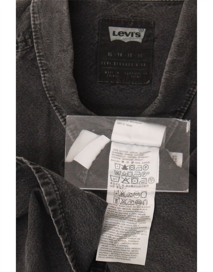Levi's Camisa Vaquera Hombre XL Algodón Gris