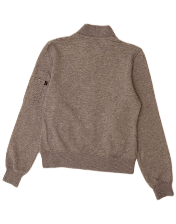 Alpha Industries Chaqueta de chándal para hombre XS Algodón moteado gris