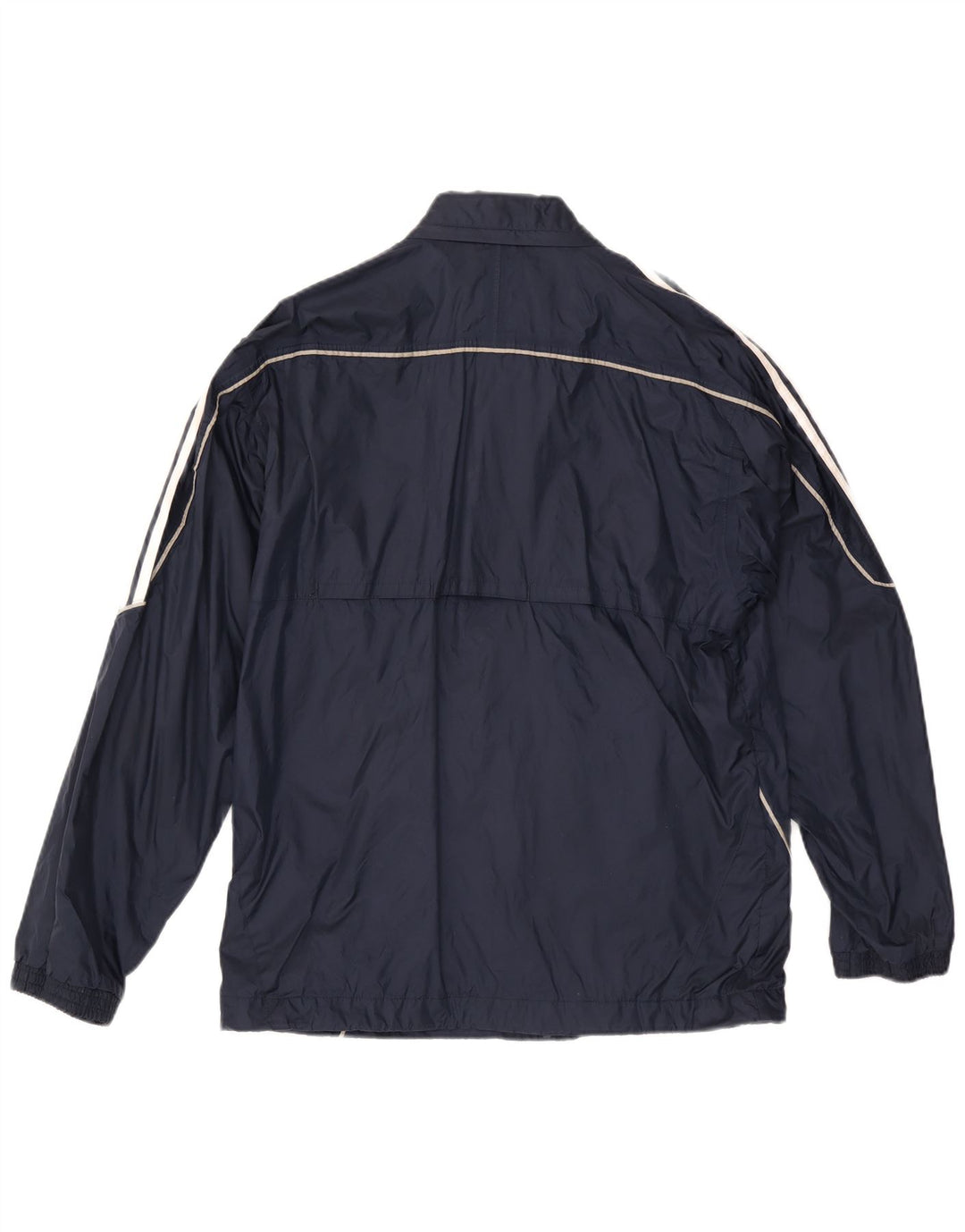 Adidas Chaqueta impermeable con capucha para hombre UK 36 Small Azul marino Poliamida