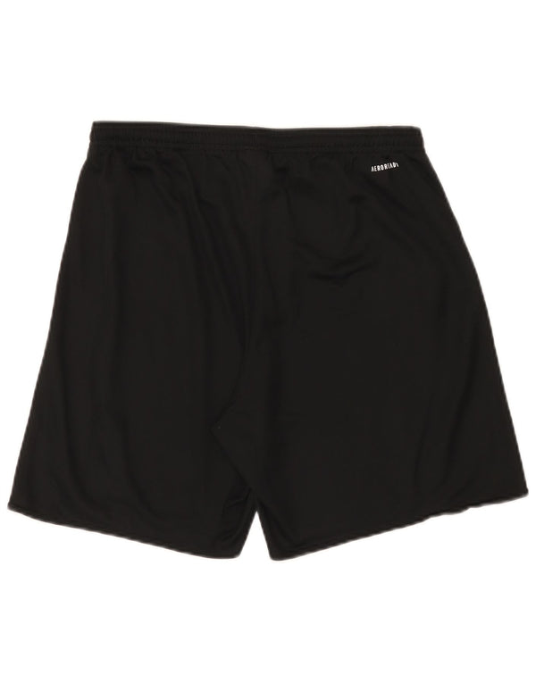Adidas - Pantalones cortos deportivos Aeroready para hombre, tamaño grande, poliéster negro