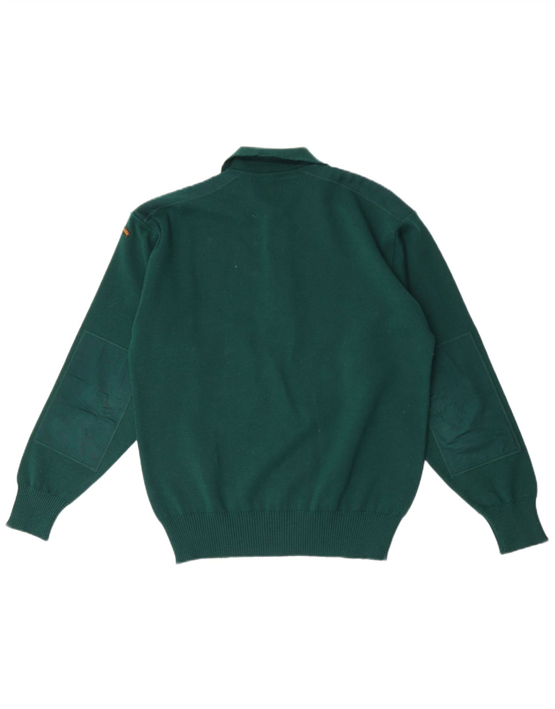PAUL & SHARK Jersey tipo polo con cuello tipo polo para hombre, talla pequeña, de lana verde