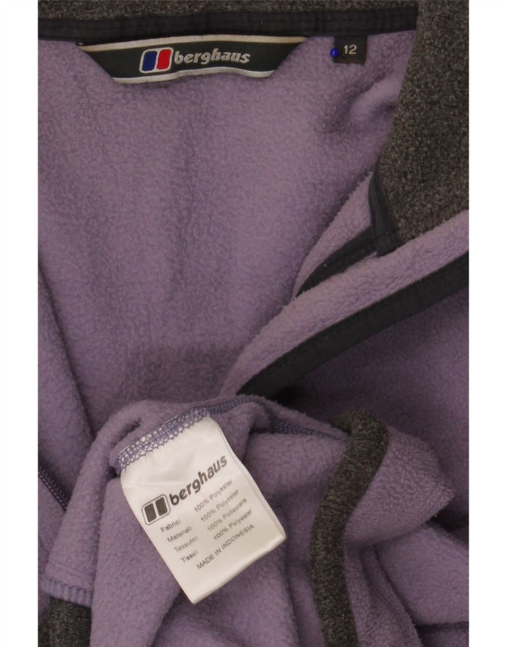 Berghaus Chaqueta polar para mujer ES 42 Mediana Púrpura Colorblock Poliéster