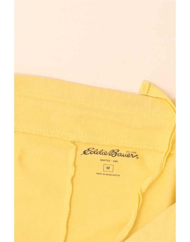 EDDIE BAUER Pantalones cortos deportivos para mujer UK 14 Algodón amarillo medio
