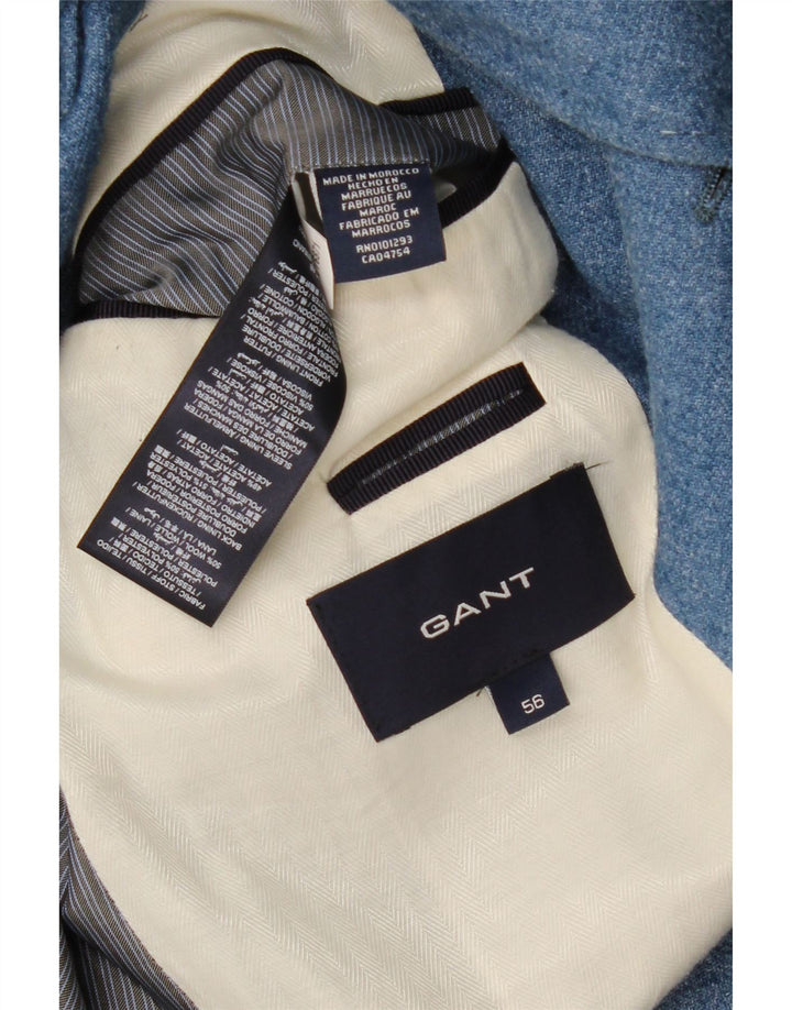 Gant Chaqueta tipo blazer de 3 botones para hombre IT 56 XL Poliéster azul