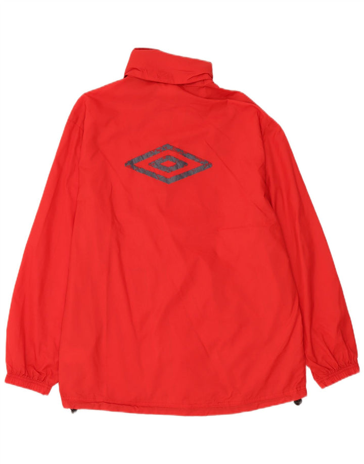 Umbro Chaqueta impermeable con capucha gráfica para niños 13-14 años Rojo