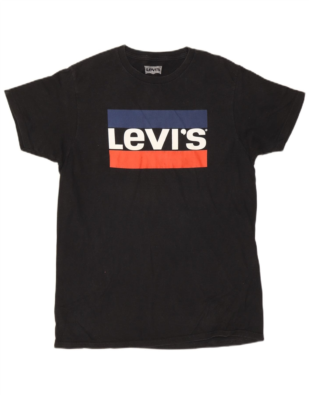 Levi's Camiseta gráfica para hombre Top mediano negro
