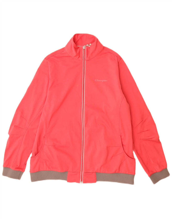 CHAMPION Mujer NY Rochester Chándal Top Chaqueta UK 16 Grande Rosa