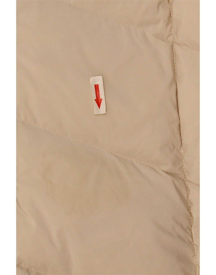 MOTIVI Abrigo acolchado con capucha para mujer UK 12 Poliéster beige medio