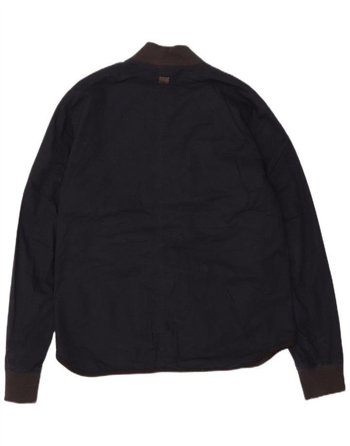 G-STAR Chaqueta Bomber para Hombre UK 42 XL Azul Marino