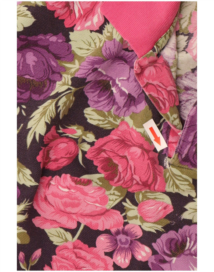 CHAMBERS Polo para mujer UK 40 Grande Púrpura Floral
