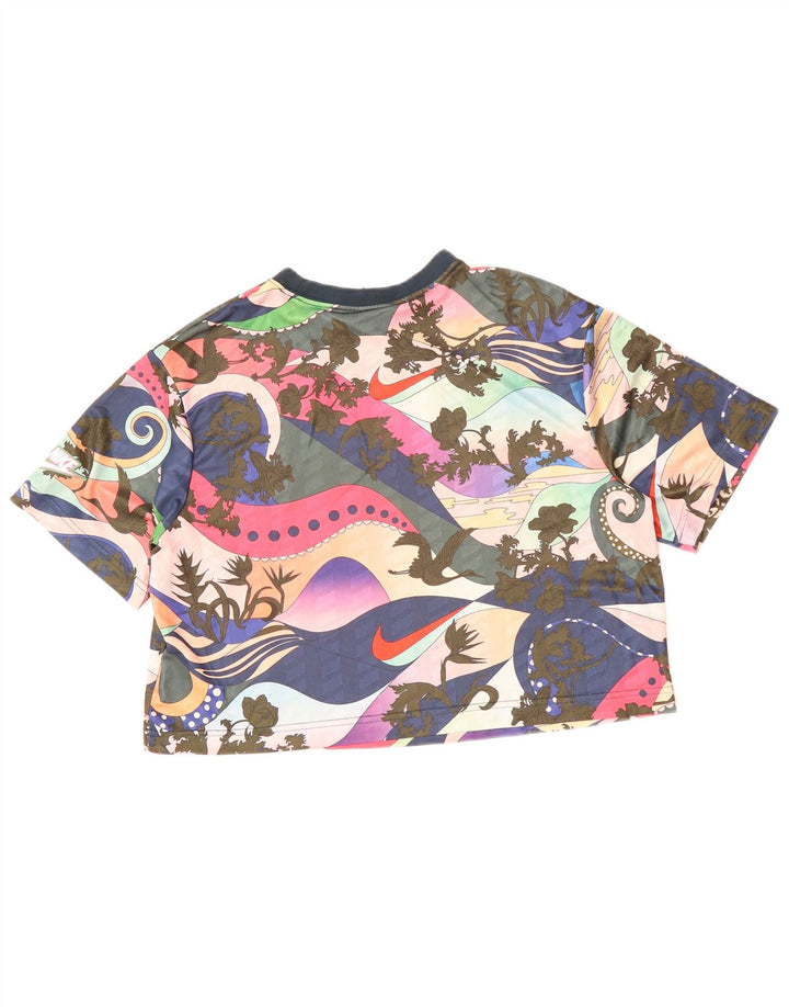 NIKE Camiseta corta con gráfico para mujer UK 6 XS Multicolor Floral