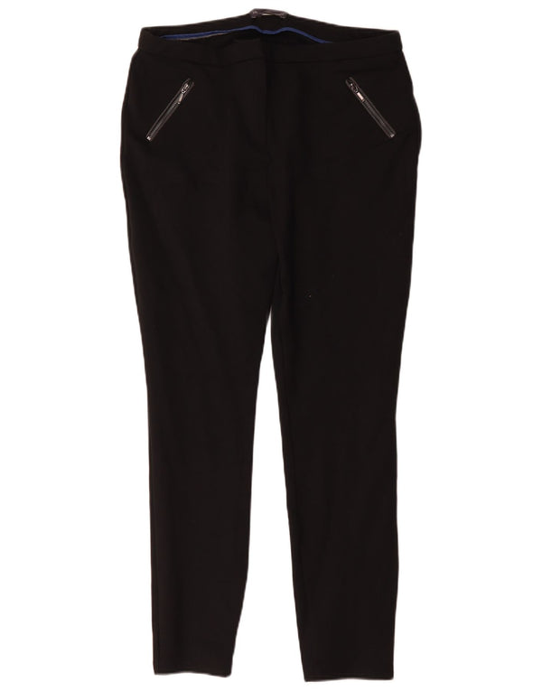 Pantalones informales ajustados Marks & Spencer para mujer UK 14 Large W32 L29 Black