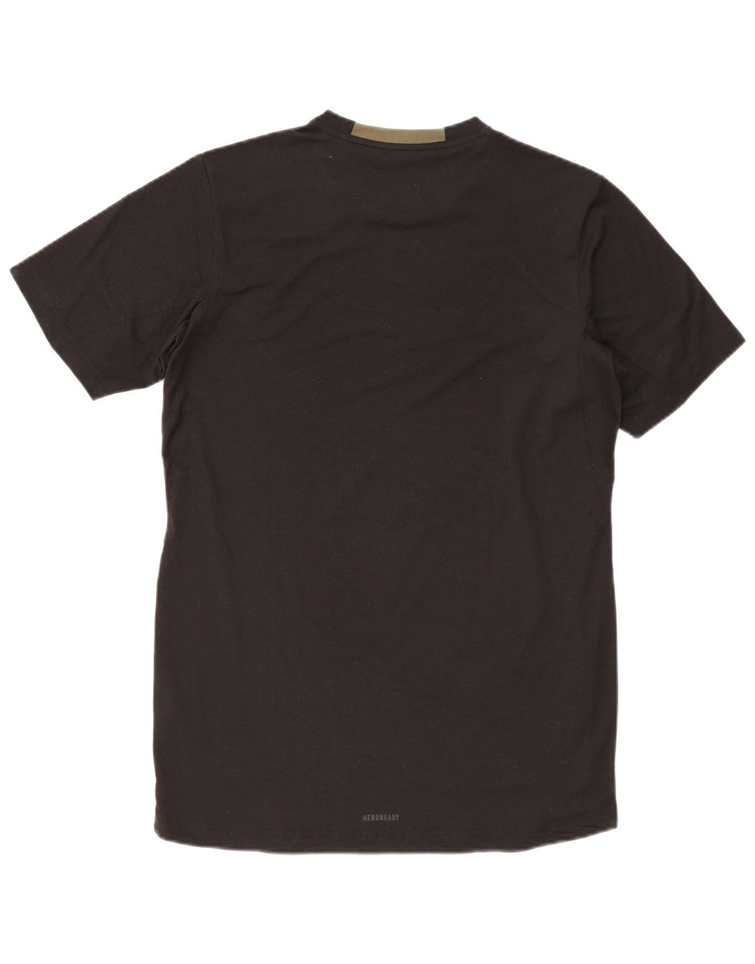 ADIDAS Hombre Aeroready Slim Fit Camiseta Top Medio Negro Poliéster