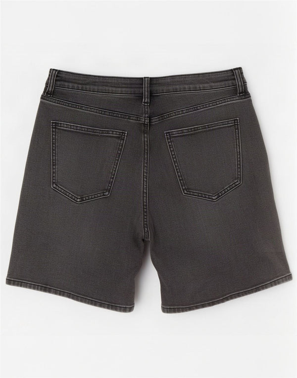 Marks & Spencer Pantalones cortos vaqueros Boyfriend para mujer UK 12 Medium W32 Algodón negro