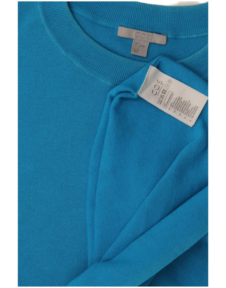 Cos - Camiseta holgada para hombre, talla pequeña, algodón azul