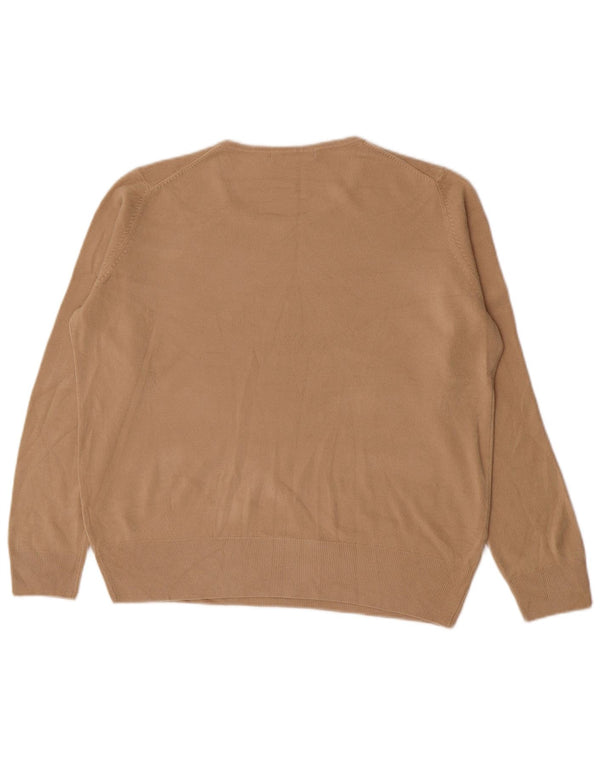 Marks & Spencer Jersey con Cuello Barco para Mujer UK 40 XL Acrílico Beige