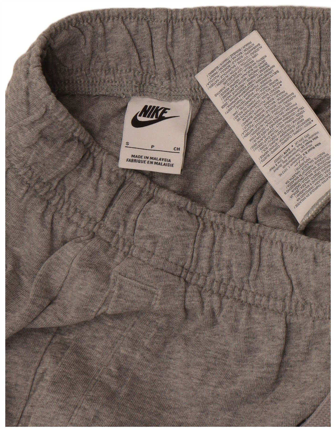 Nike - Pantalones cortos deportivos para hombre, talla pequeña, algodón gris