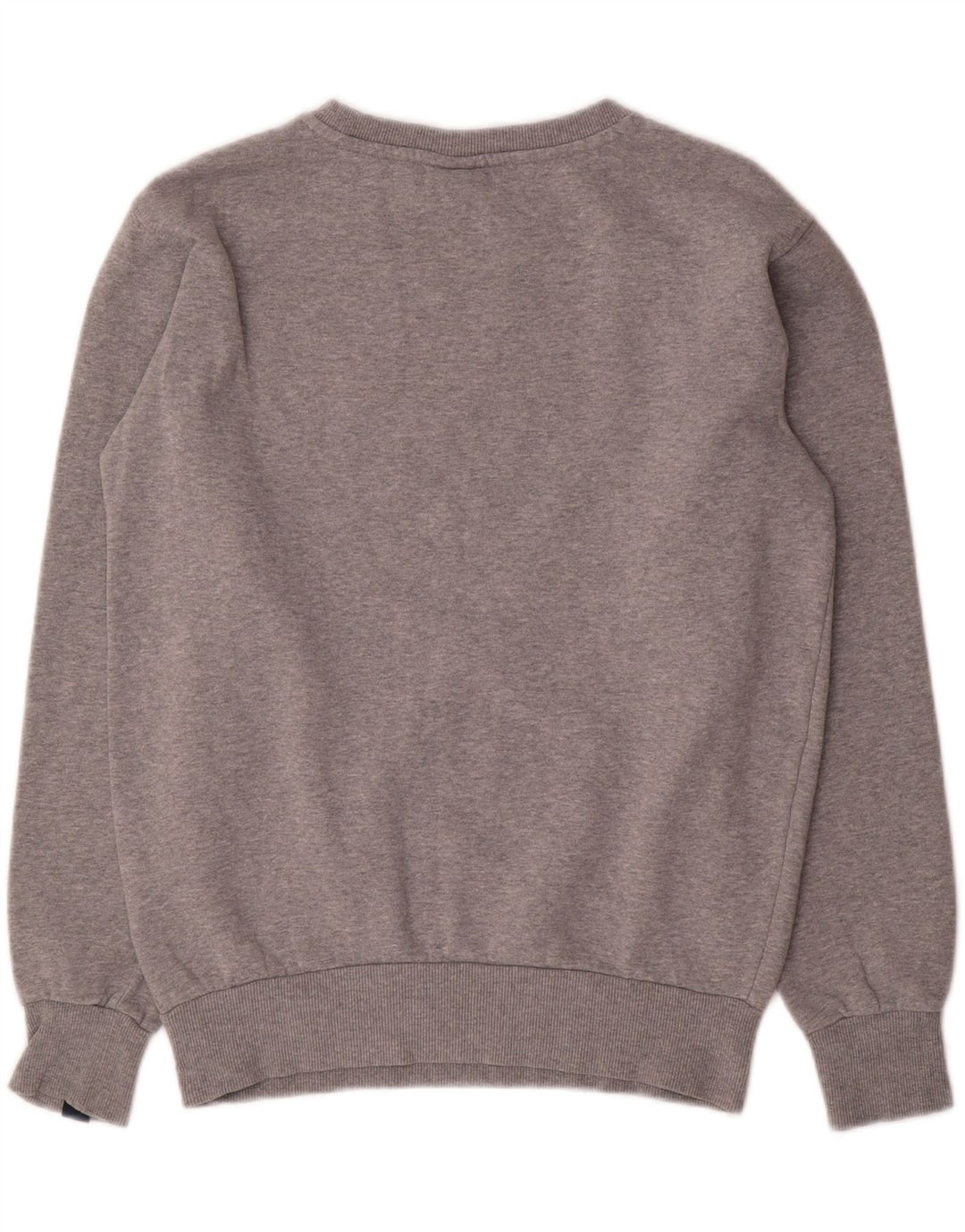 Ellesse Sudadera de gran tamaño con estampado gráfico para mujer UK 8 Small Gris Algodón