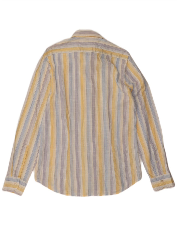 Camisa Benetton Hombre Mediana Rayas Multicolor