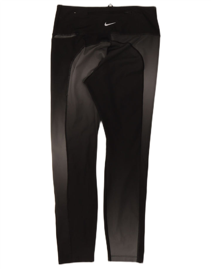 Nike Leggings cortos Dri Fit para mujer UK 12 Mediano Negro Poliéster