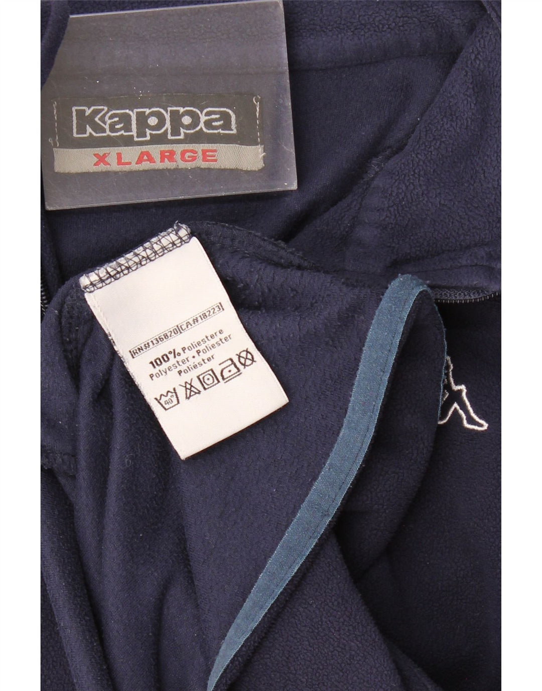 KAPPA Chaqueta polar para hombre UK 42 XL Azul marino Poliéster