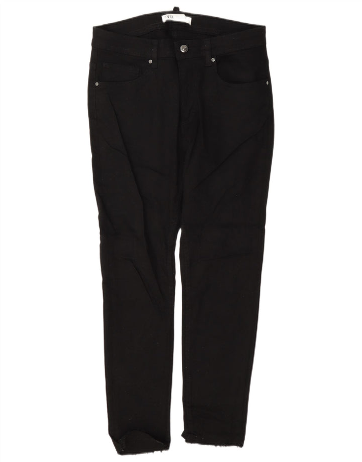 Zara Mens Slim Jeans EU 38 Small W30 L25 Algodón Negro