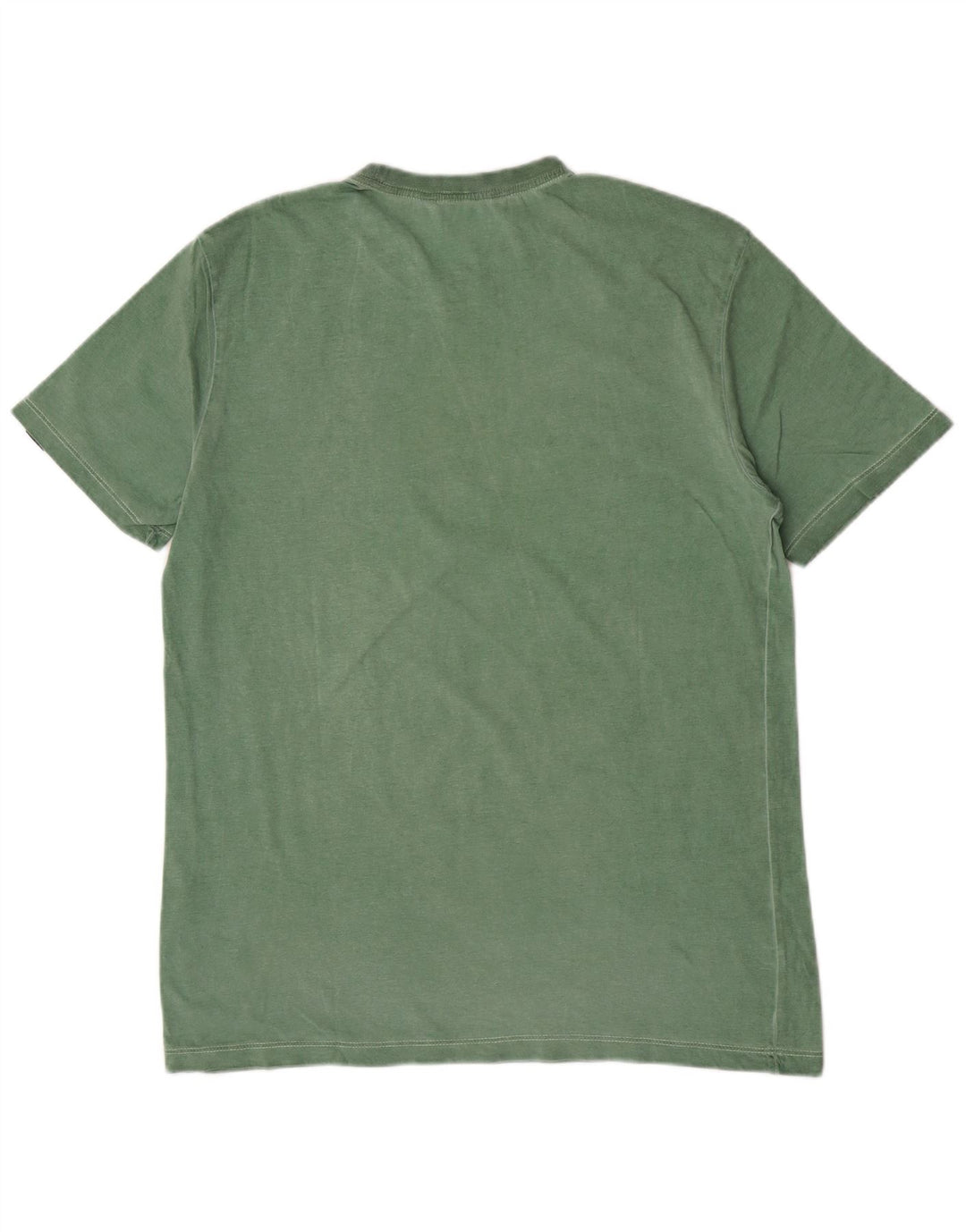 Gas Hombre Camiseta Gráfica Top Algodón Verde Medio