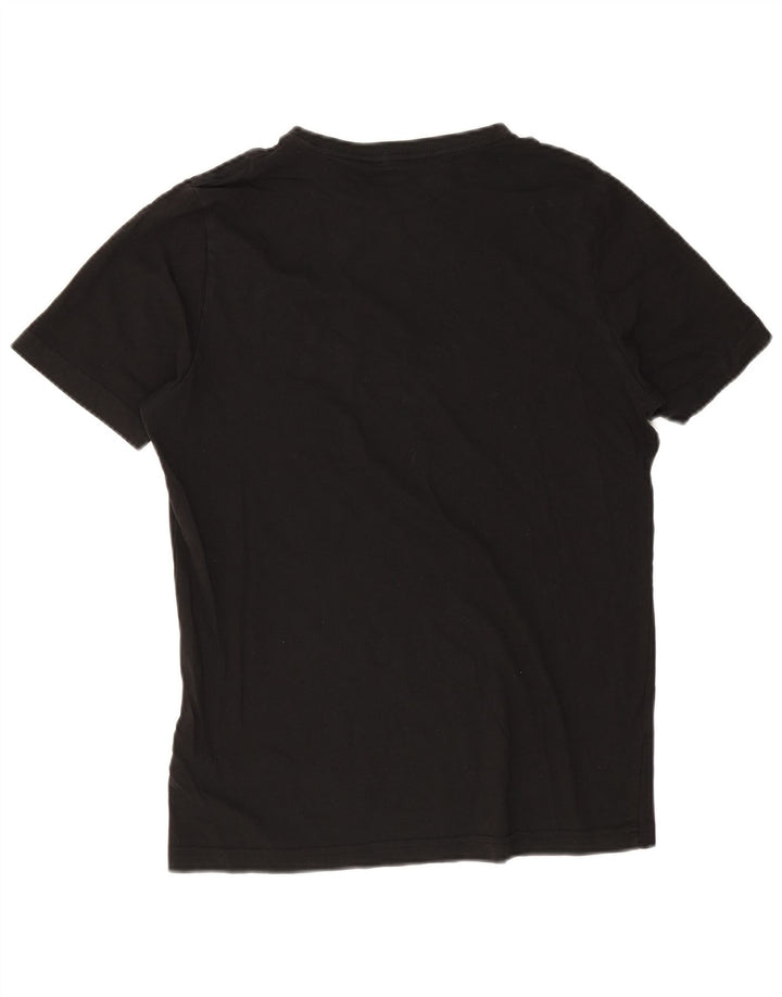 Puma - Camiseta gráfica para hombre, talla pequeña, algodón negro