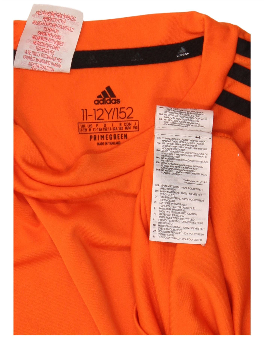 Adidas Boys Aeroready Camiseta Top 11-12 Años Naranja Poliéster