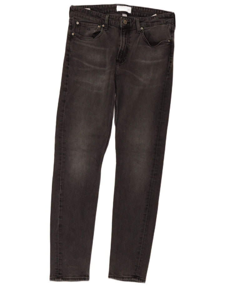 Calvin Klein Jeans ajustados para hombre W33 L32 Algodón gris