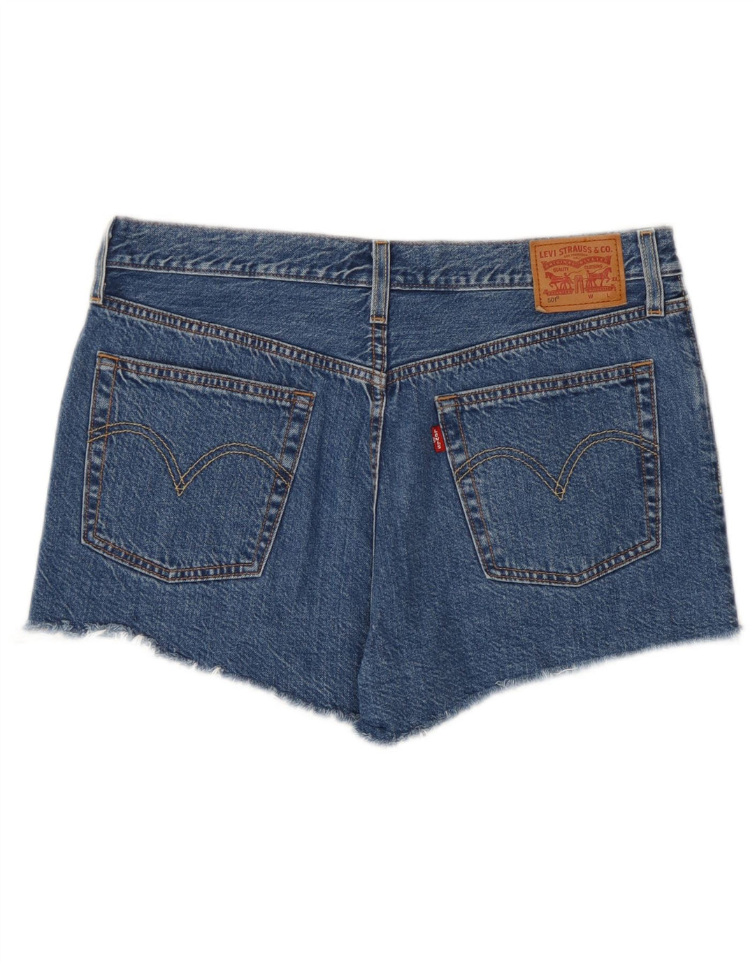 Levi's Mujer 501 Shorts Vaqueros W31 Algodón Azul Medio