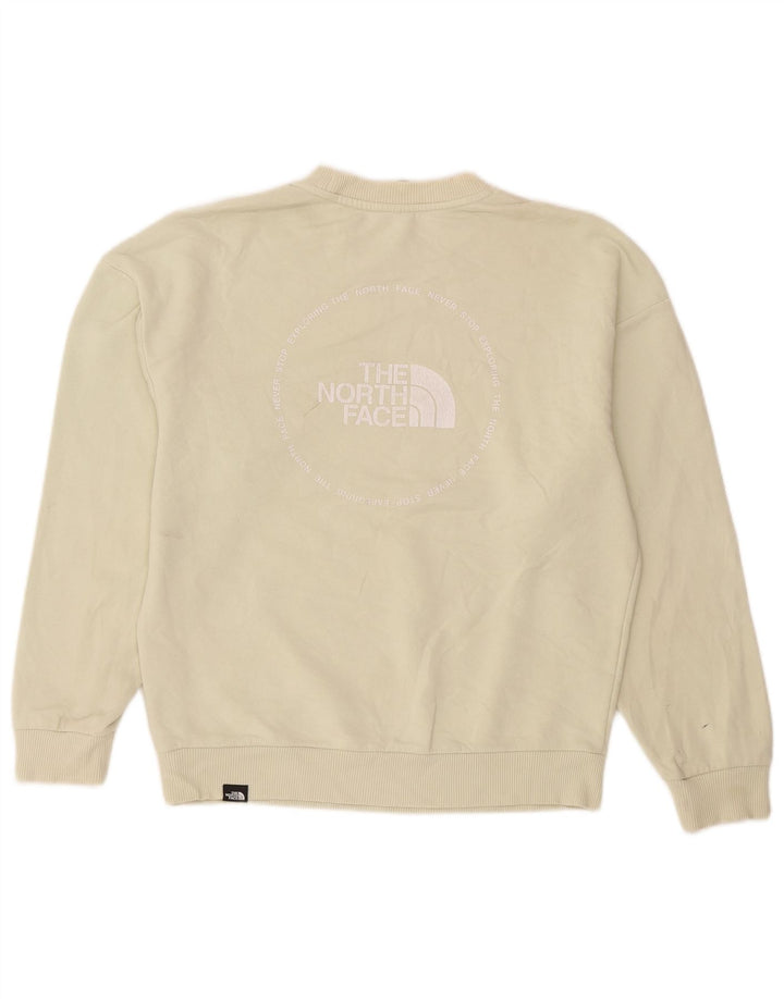 The North Face Sudadera para mujer Jumper UK 14 Medium Off White Cotton