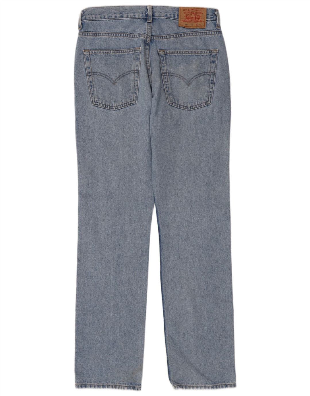 Levi's Jeans rectos 581 para hombre W33 L34 Algodón azul