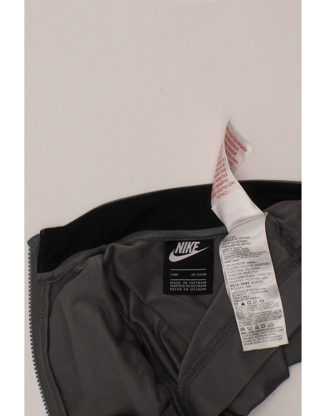 NIKE - Chaqueta de chándal gráfica para bebés (18-24 meses), color gris