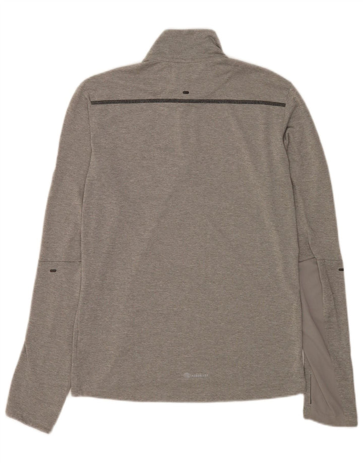 Adidas Hombre Aeroready Zip Neck Jersey Chándal Top XS Gris Poliéster