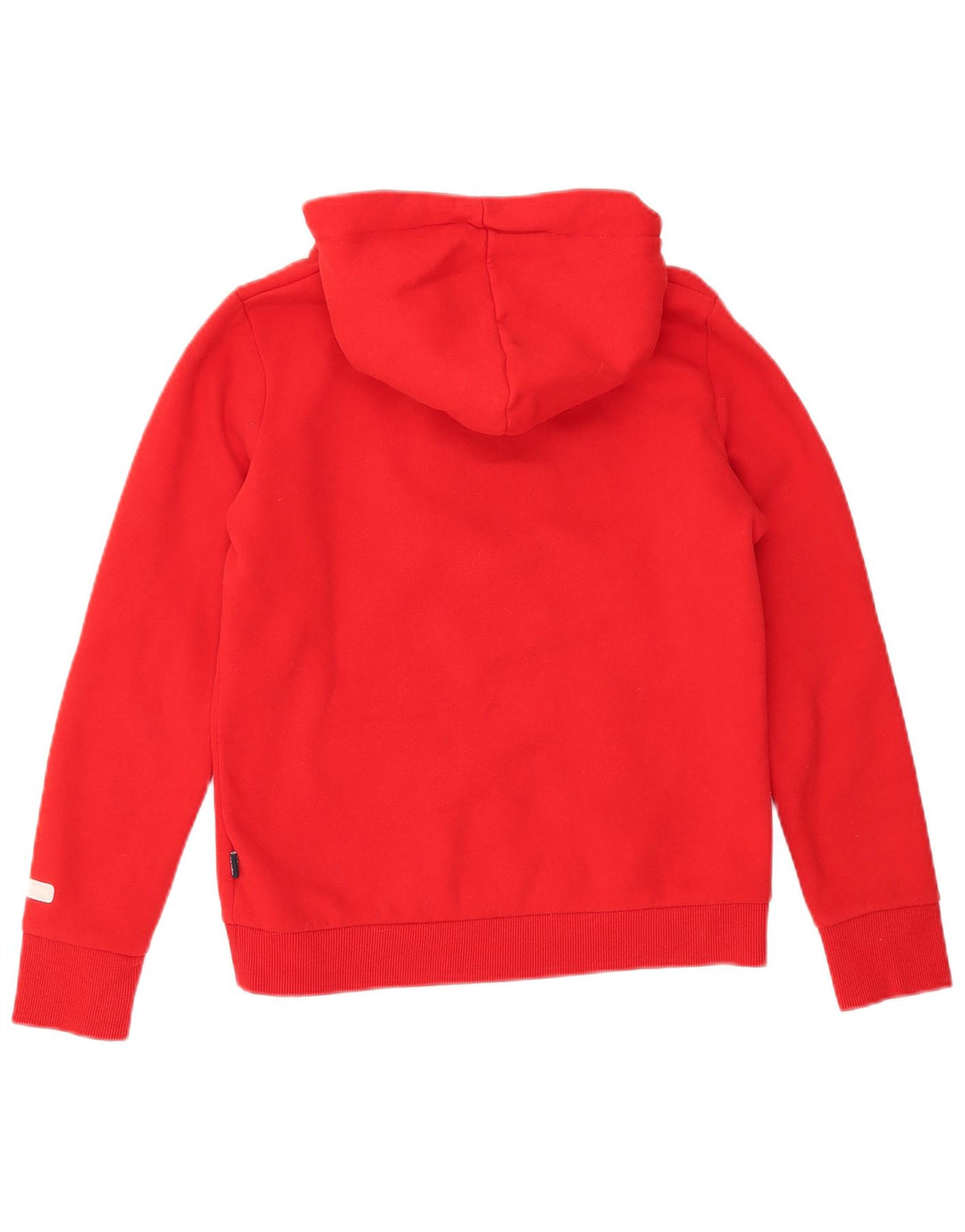 SUPERDRY Jersey con capucha gráfica para mujer UK 12 Medium Red Cotton