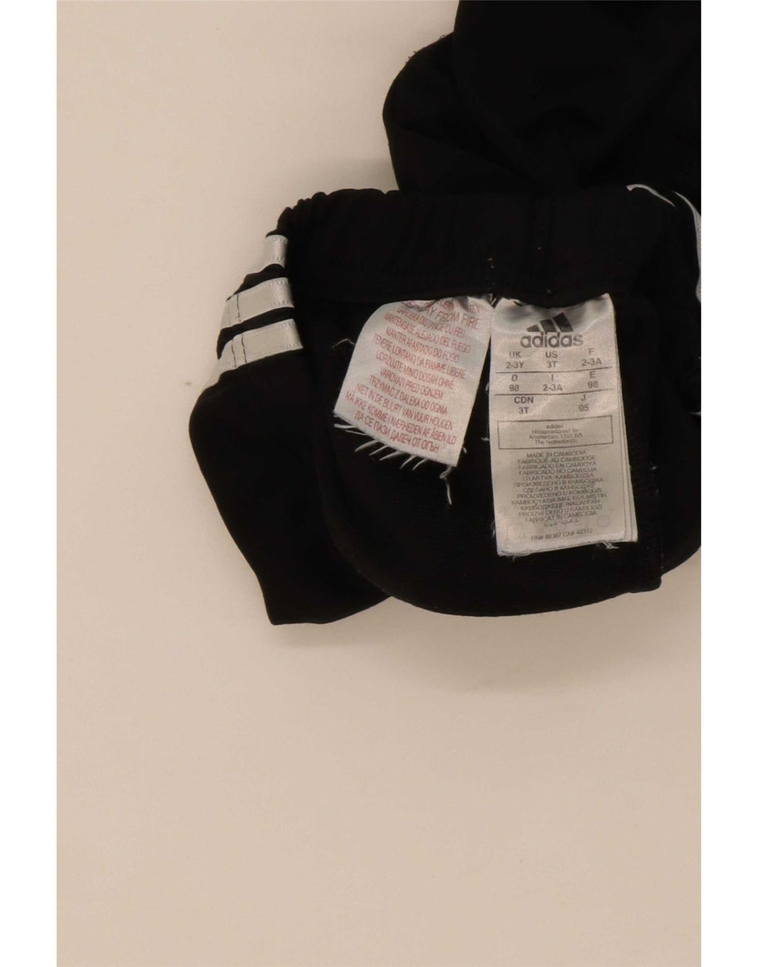 Adidas Pantalón Chándal Niño Joggers 2-3 Años Negro Poliéster