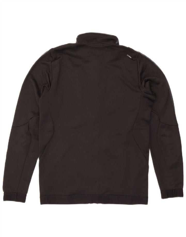 Adidas Mens Climalite Chándal Top Chaqueta Pequeña Poliéster Negro Halloween