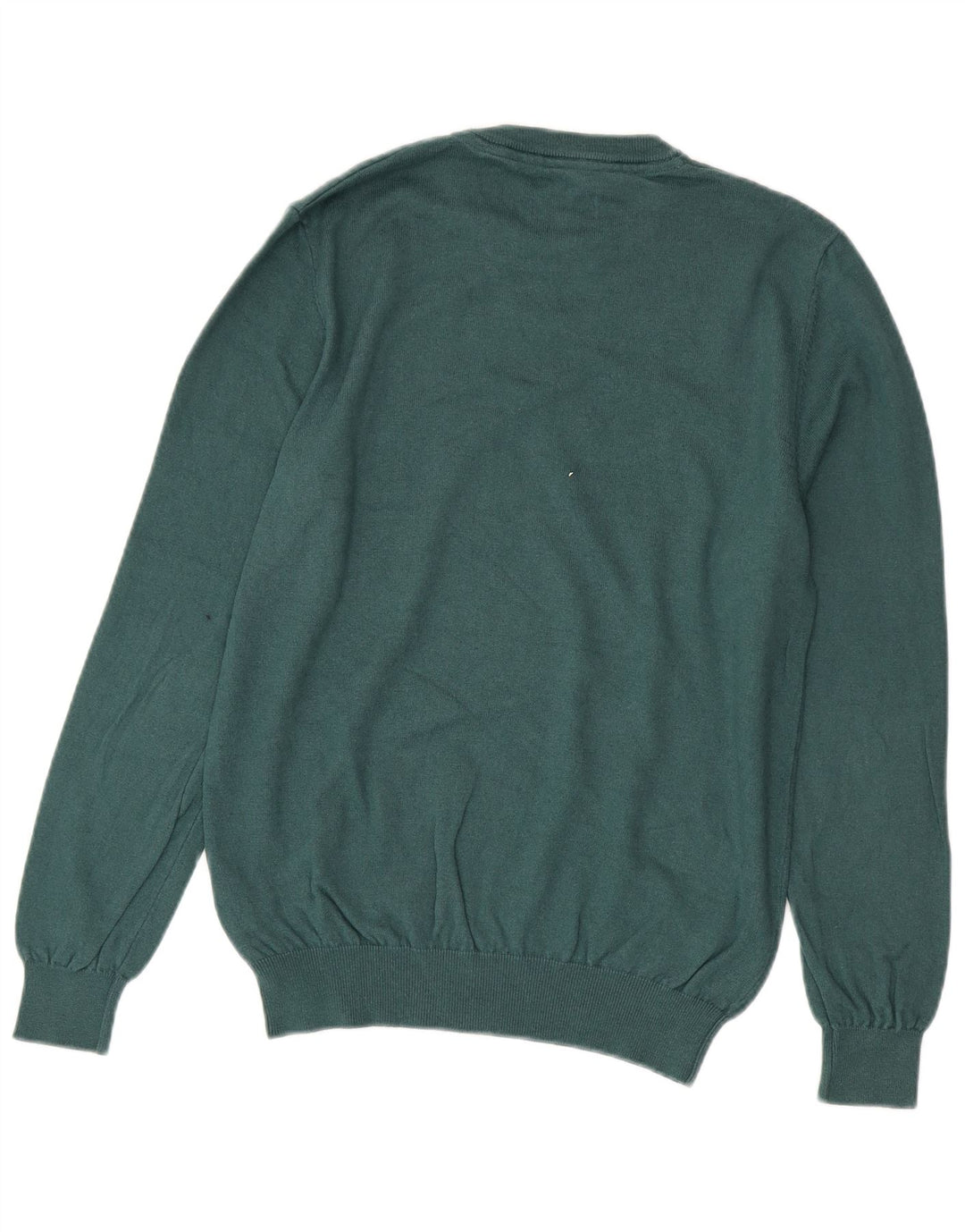 JACK WILLS Jersey de cuello redondo para hombre de algodón verde medio