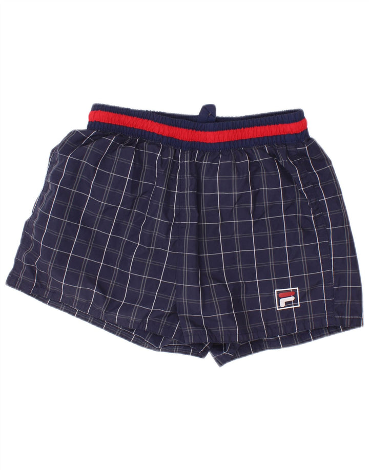 Fila Bañador Corto Niño 7-8 Años Azul Marino Cuadros